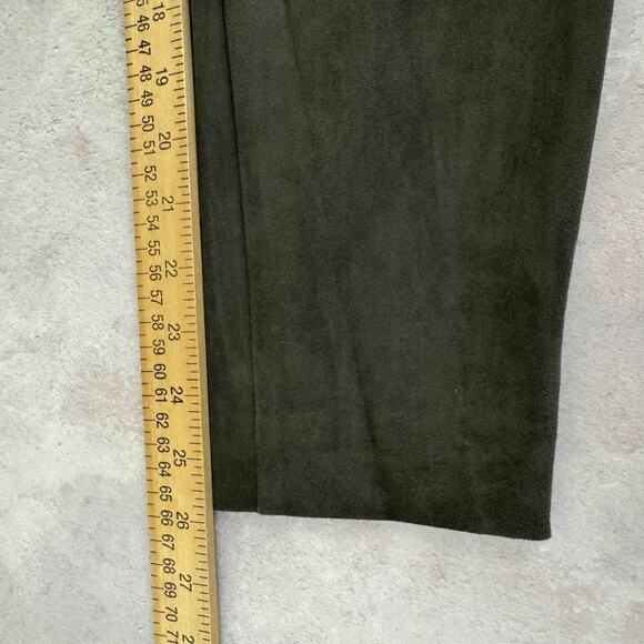 Talbots Pants Women's 10p Petite Gray Faux Suede Leggings Pull On - Picture 7 of 8